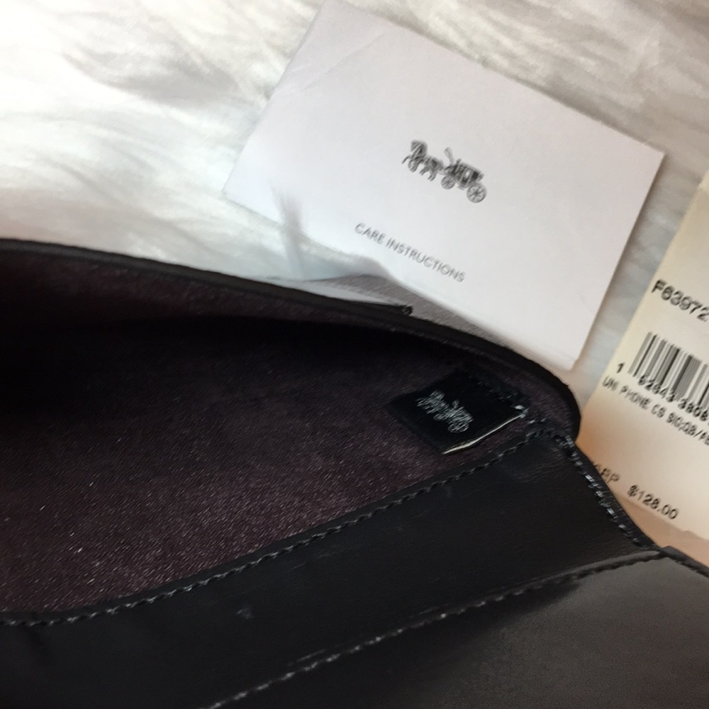 COACH Men’s Brown Phone Case Signature Canvas, NWT - Picture 8 of 8